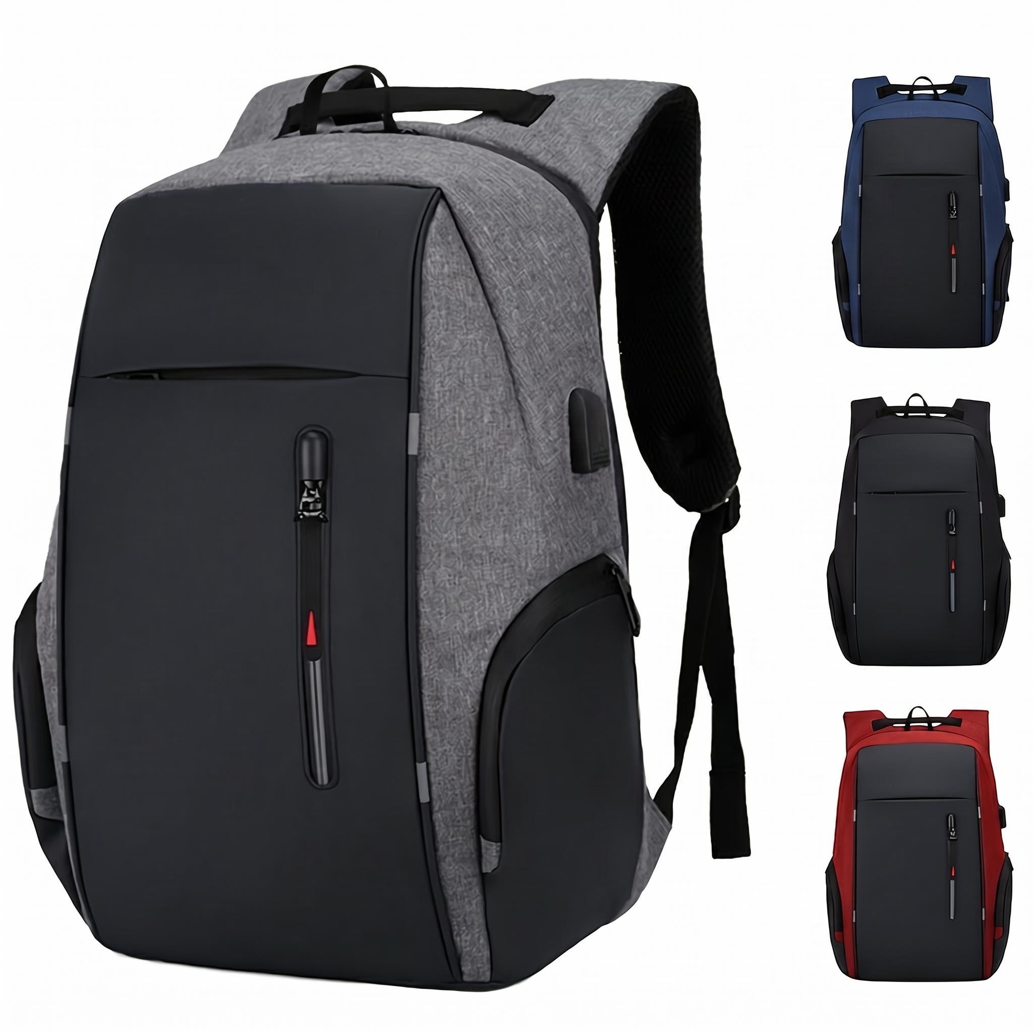 Laptop Backpack 15.6 - กระเป๋าเป้สะพายหลังแล็ปท็อปธุรกิจสำหรับผู้ชาย ป้องกันการโจรกรรม ขนาด 15.6 นิ้ว กันน้ำ