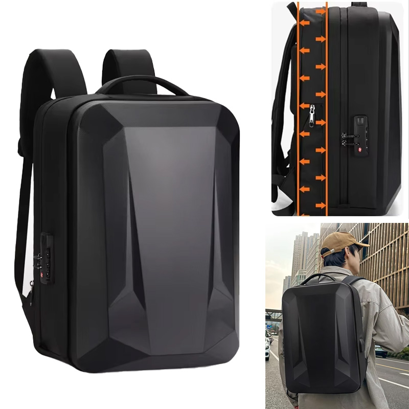 Laptop Backpack 15.6 - กระเป๋าเป้สะพายหลังแบบขยายได้ขนาด 15.6-16 นิ้ว พร้อมพอร์ต USB สำหรับผู้หญิงผู้ชาย