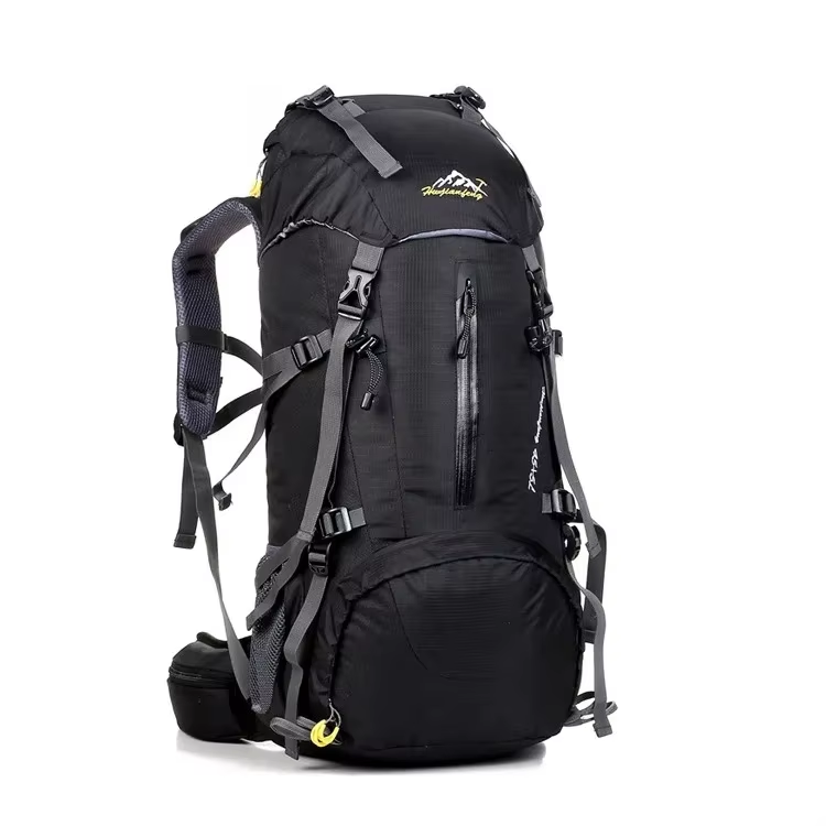 Rain Cover Backpack - กระเป๋าเป้สะพายหลังกันน้ำ 50 ลิตร สำหรับกิจกรรมกลางแจ้ง เดินป่า ตั้งแคมป์