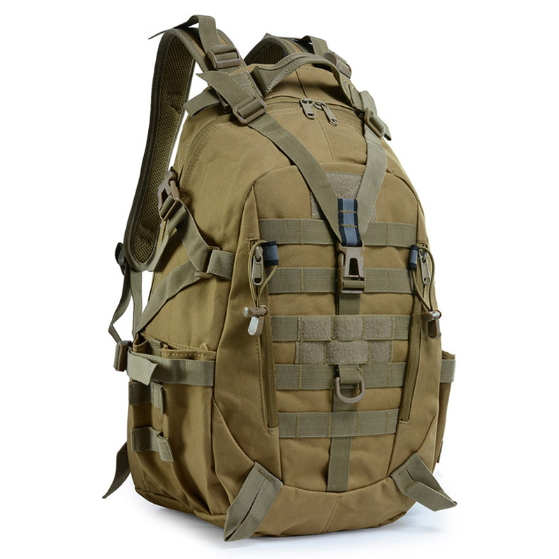 Rucksack Military Style - 35L กระเป๋าเป้สะพายหลังยุทธวิธีกันน้ําเดินป่าตกปลาล่าสัตว์กระเป๋าเป้สะพายหลัง Rucksacks ยุทธวิธีกีฬา Camping Hiking