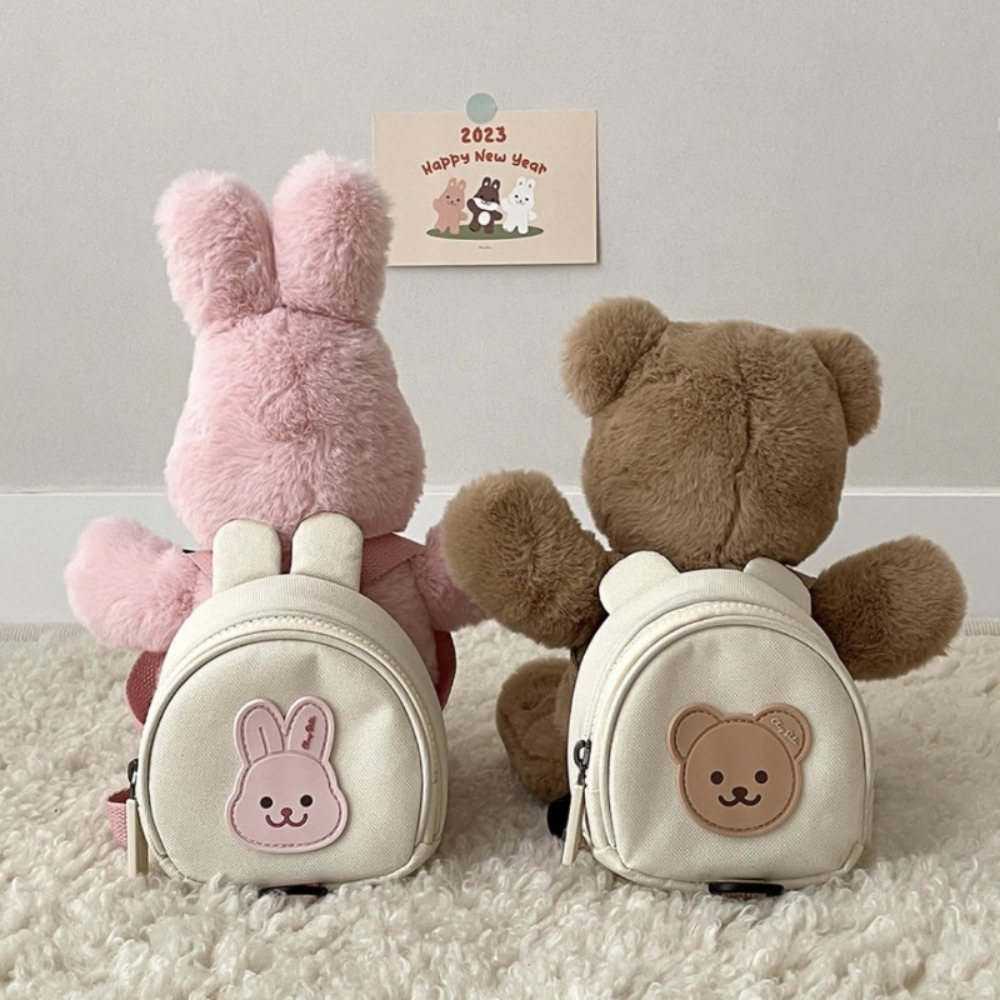 School Backpack Teen - กระเป๋าเป้สะพายหลังเด็กรอบ Kawaii กระเป๋าถือเด็กสําหรับสาวเด็กอนุบาลกระเป๋านักเรียนการ์ตูนหมีกระต่ายกระเป๋าเด็กวัยหัดเดิน