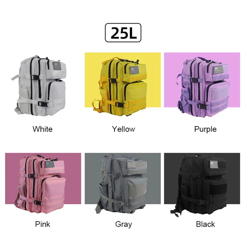 25L/45L 3Pกระเป๋าเป้สะพายหลังย - Rucksack Military Style บทวิจารณ์และราคา