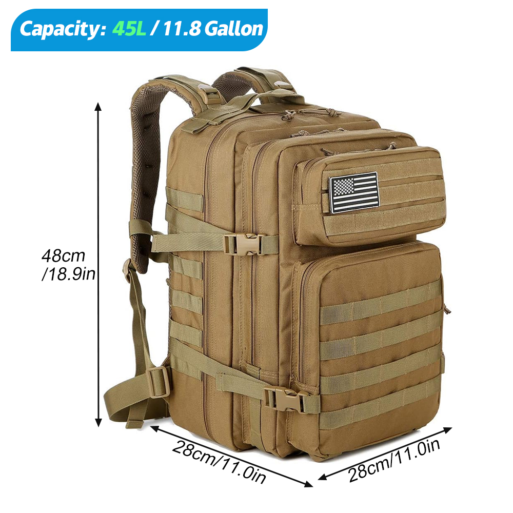 กระเป๋าเป้สะพายหลังแบบยุทธวิธี - Rucksack Military Style บทวิจารณ์และราคา