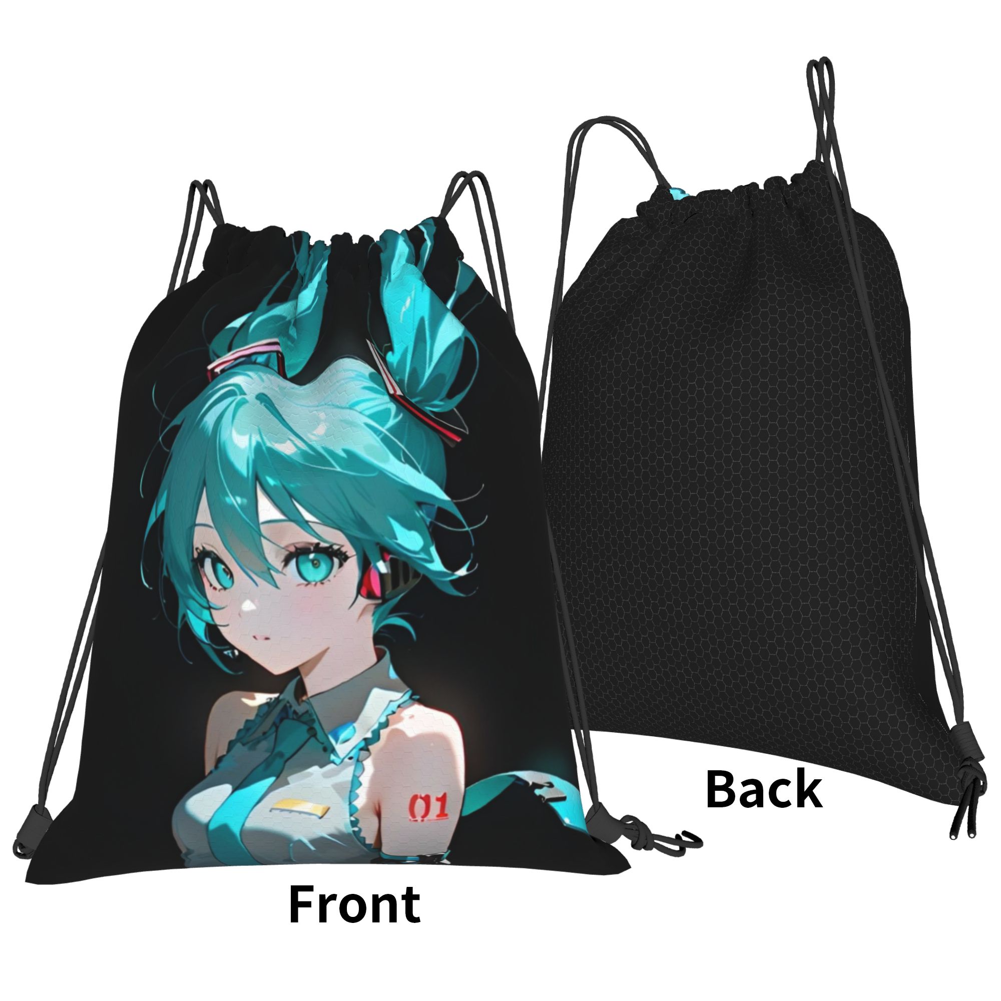H-Hatsunes Mikus Bag กระเป๋าเป - Drawstring Gym Bag บทวิจารณ์และราคา