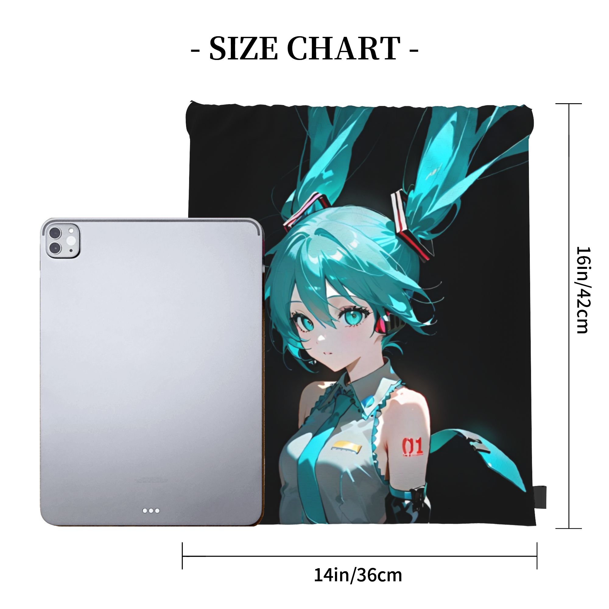 H-Hatsunes Mikus Bag กระเป๋าเป - Drawstring Gym Bag บทวิจารณ์และราคา